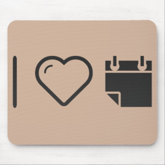 I Love Tear Off Calendars Mouse Pad