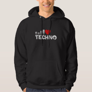 I Love Techno Hoodie