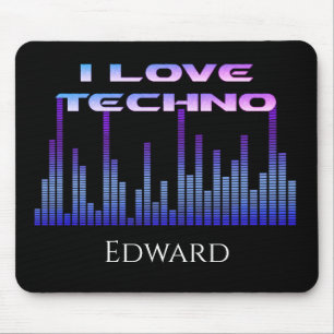 I love Techno Mouse Pad
