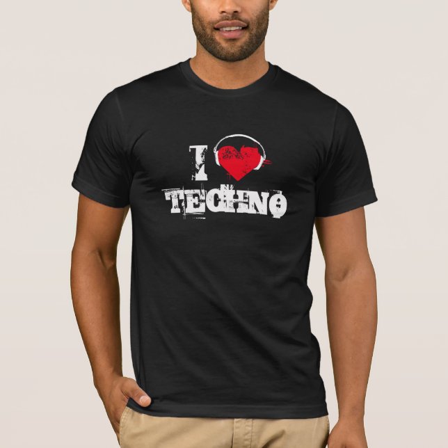 I love techno T-Shirt (Front)