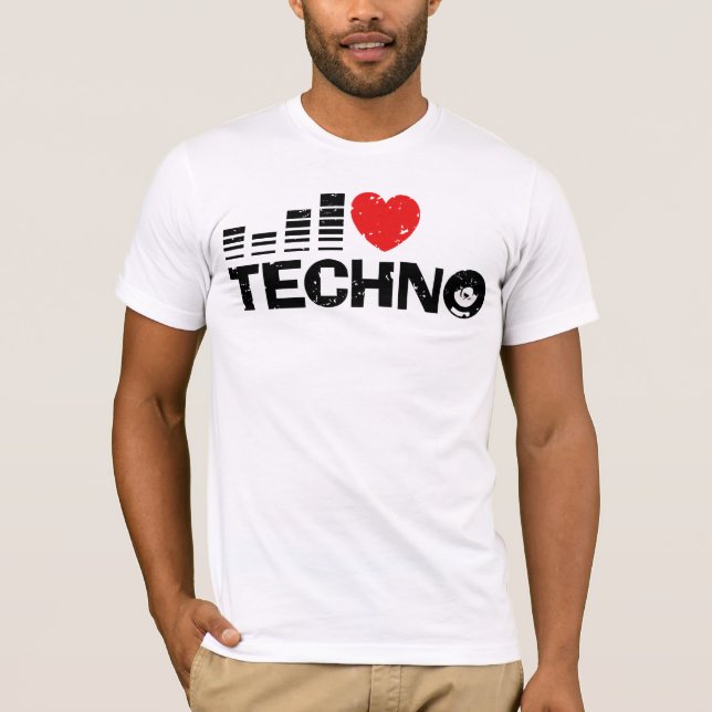 I Love Techno T-Shirt (Front)