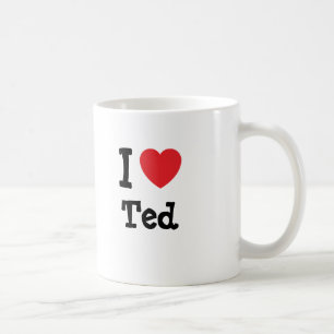 I love Ted heart custom personalized Coffee Mug