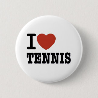I LOVE TENNIS 2 INCH ROUND BUTTON