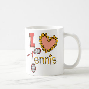 I Love Tennis Coffee Mug