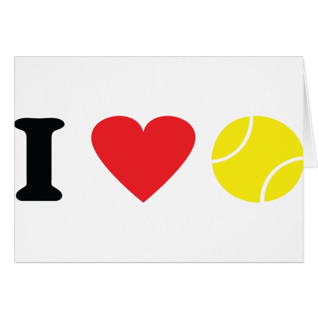 I love tennis icon (Front Horizontal)