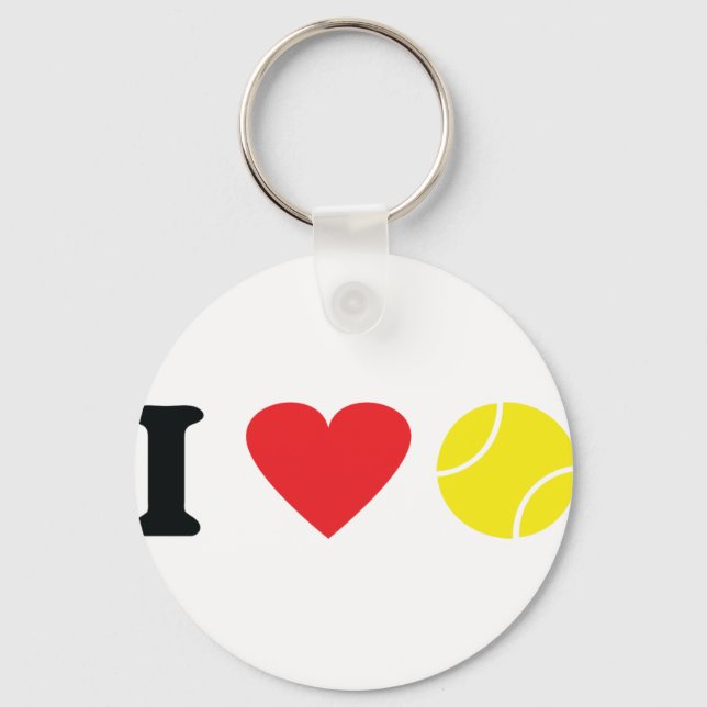 I love tennis icon keychain (Front)