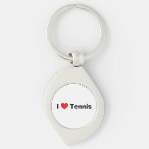 I love Tennis  Keychain
