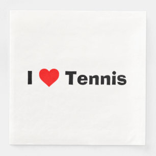 I love Tennis  Napkin