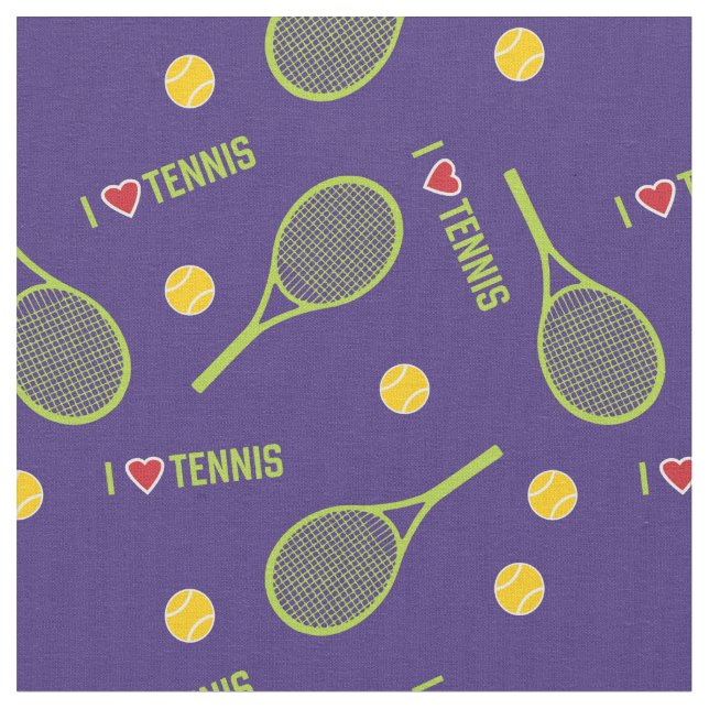 I love tennis on purple fabric (Close Up)