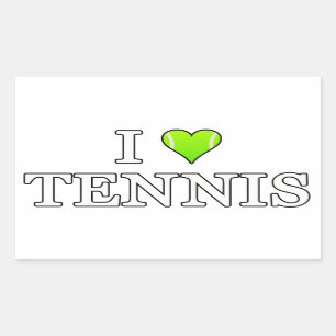 I Love Tennis Sticker