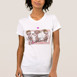 I love Tennis T Shirt For Women - Cute Tennis T