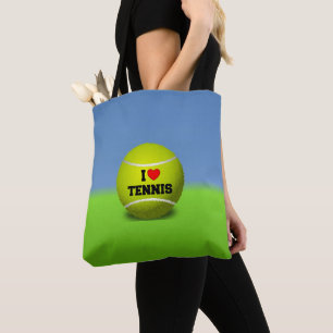 I Love Tennis Tote Bag