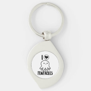 I Love Tentacles T-shirt Cute Octopus Tee Keychain