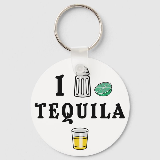 I Love Tequila Keychain (Front)