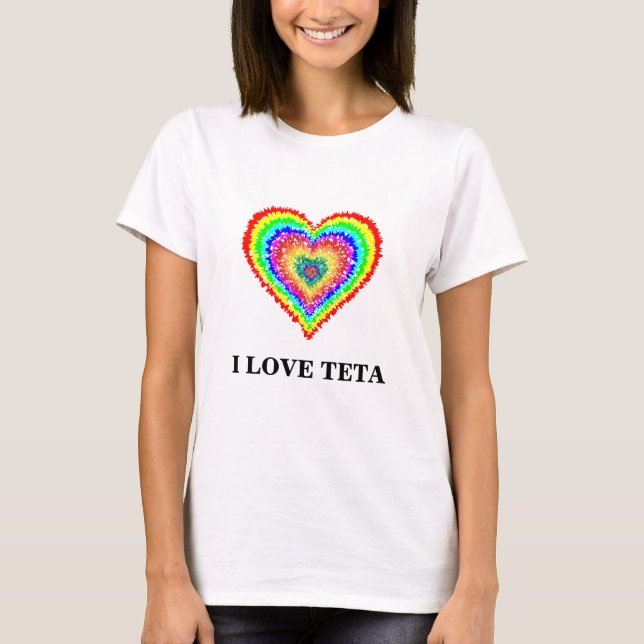 I Love Teta Woman's t-Shirt (Front)