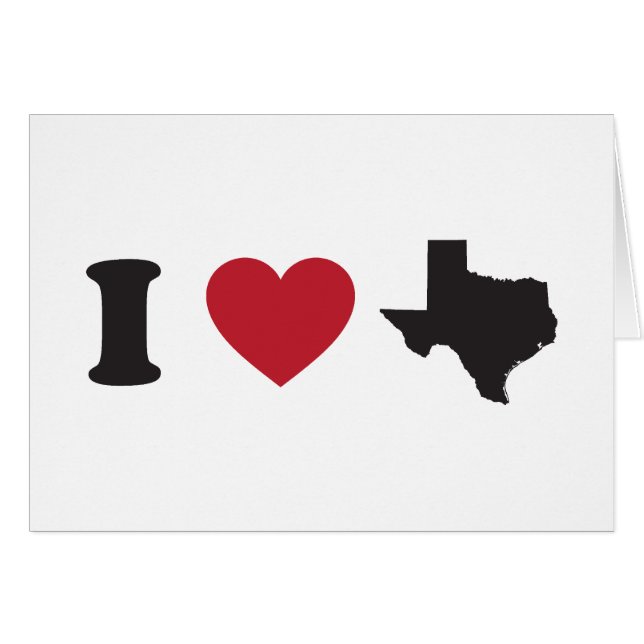 I Love Texas (Front Horizontal)