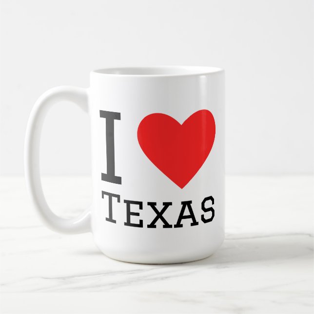 I love Texas  Coffee Mug (Left)