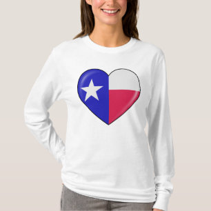I Love Texas - Heart of Patriotic Texan T-Shirt