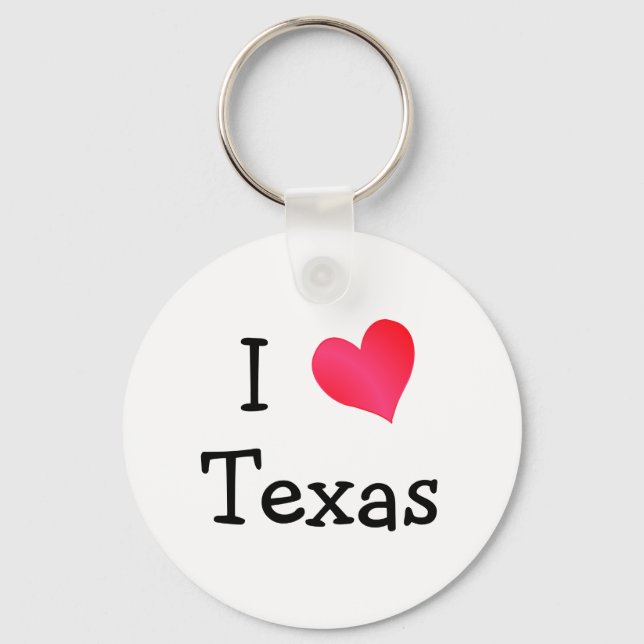 I Love Texas Keychain (Front)