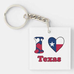 I love Texas Keychain