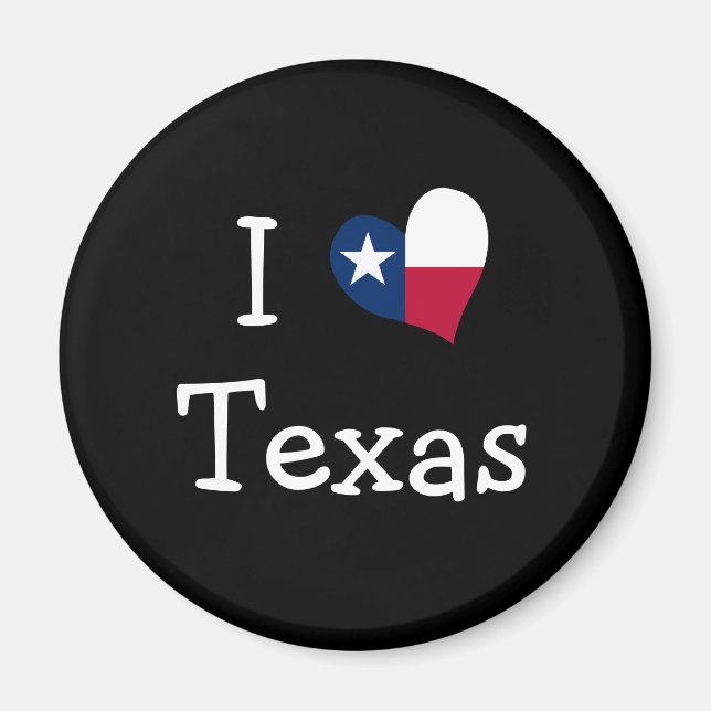 I Love Texas Magnet (Front)
