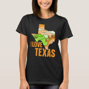 I Love Texas Pride Texan Patriotic Sayings T-Shirt
