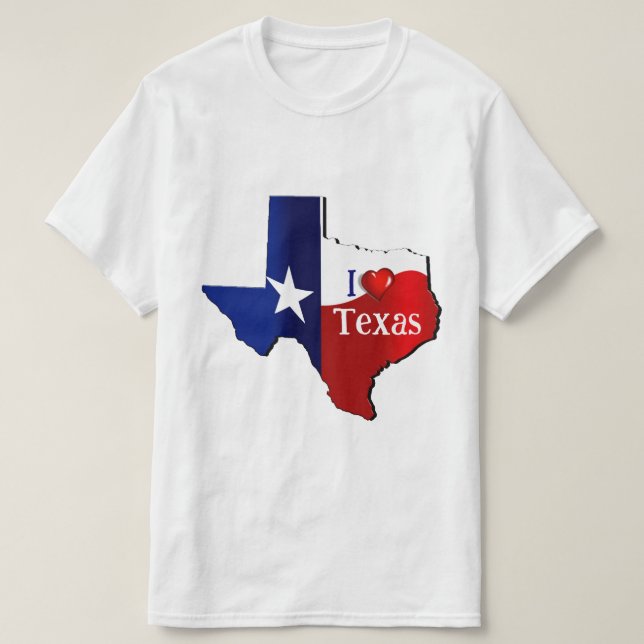 I Love Texas T-Shirt (Design Front)