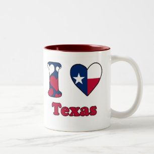 I love Texas Two-Tone Coffee Mug