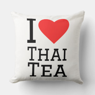 I love Thai tea Throw Pillow