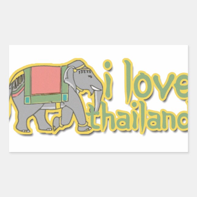I Love Thailand Sticker (Front)