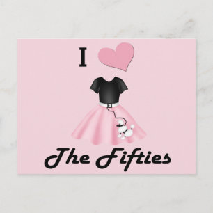 I Love the 50's Postcard