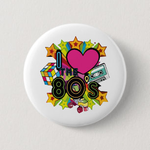 i love the 80s 2 inch round button