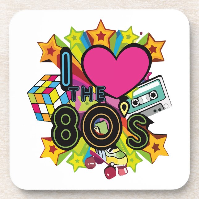 i love the 80s coaster (Front)