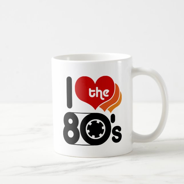 I Love the 80's Coffee Mug (Right)