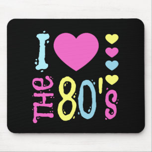 I Love the 80s Disco Costume Mouse Pad