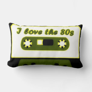 I Love The 80s Lumbar Pillow