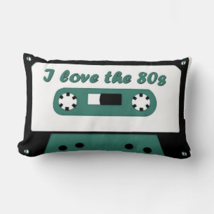 I Love The 80's Lumbar Pillow