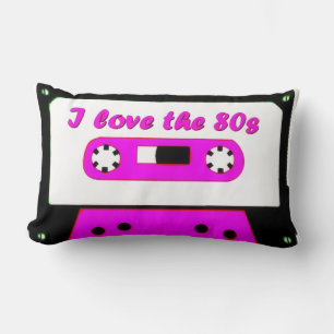 I Love The 80's Lumbar Pillow