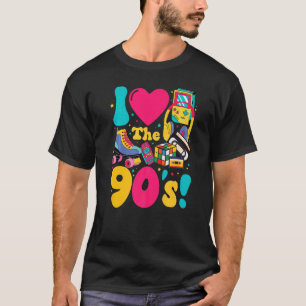 I Love The 90s  Retro Party 90's Costume For Men W T-Shirt