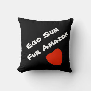 I Love The Amazon Throw Pillow