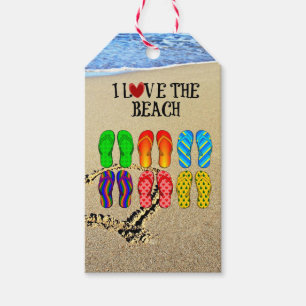 I Love the Beach Gift Tags