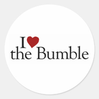 I Love The Bumble Classic Round Sticker