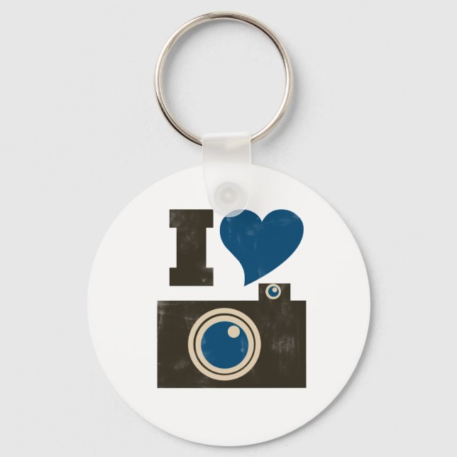 I Love the Camera Keychain (Front)