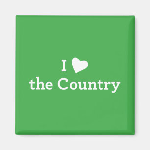 I Love the Country Magnet
