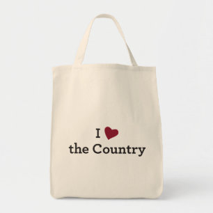 I Love the Country Tote Bag