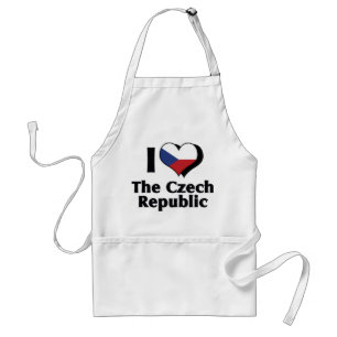 I Love The Czech Republic Flag Standard Apron