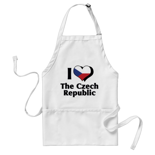 I Love The Czech Republic Flag Standard Apron (Front)