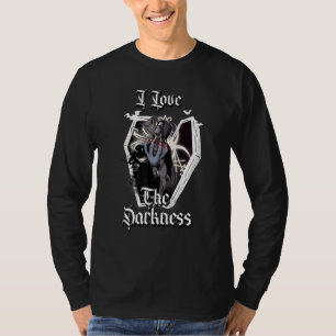I Love The Darkness Alt Girl Aesthetic Horror Goth T-Shirt