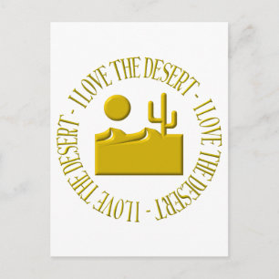 I love the desert postcard