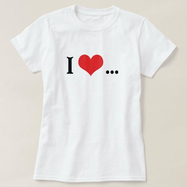 I Love...The Dramatic Pause T-Shirt (Design Front)